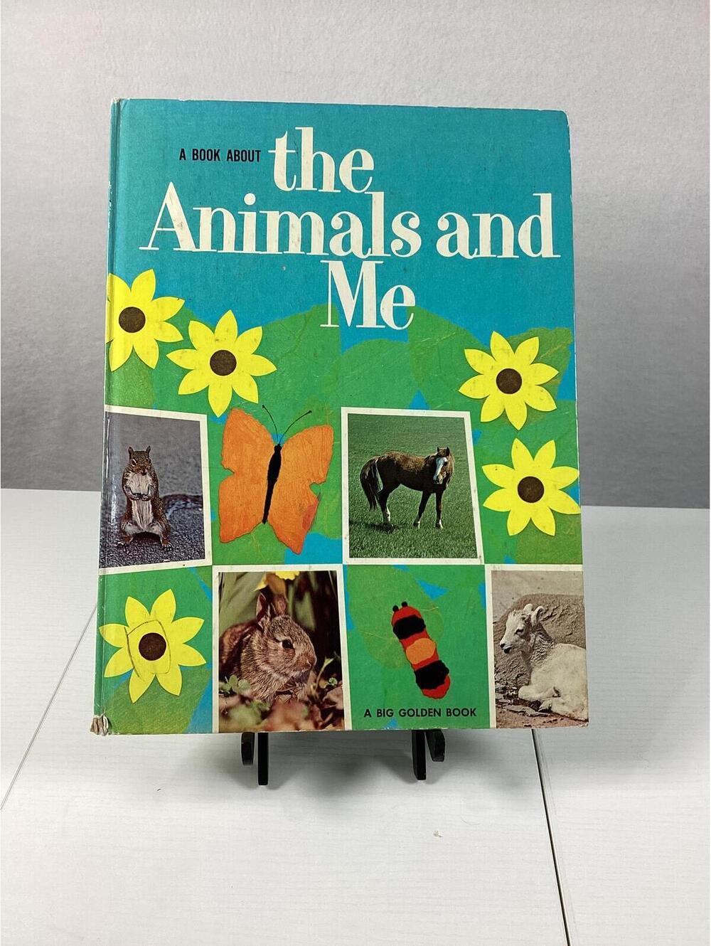 A Book About the Animals and Me Big Golden Book Vintage 1971 Good Hardcover